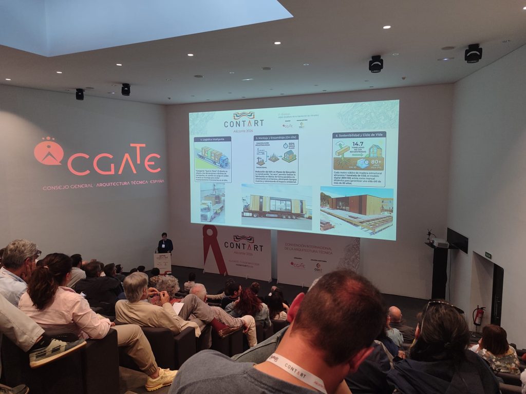 Ponencia de CONTART 2026 sobre construcción industrializada y el papel de la Arquitectura Técnica